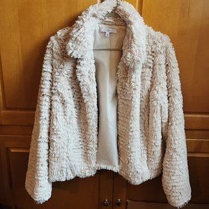 Faux Fur Blush Bomber Jacket